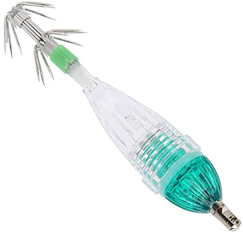 Hook Light Bait, Pesca LED Squid Hook Light Bait Lure Light Forma di Calamaro Esca di Colore Verde Chiaro Lampada Subacquea con Gancio Accessori per Attrezzi da Pesca