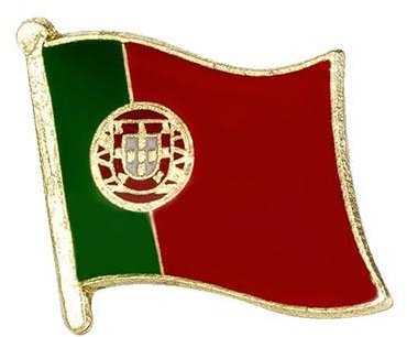 Portugal Country Enamel National Flag Lapel Metal Pin Badge – Patriotic Portuguese Brooch 1.6 x 1.9 cm – Heritage, Travel, and Identity Symbol
