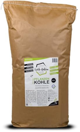 KohleHelden - 60 Liter Pflanzenkohle, EBC AgroBio Zertifiziert, Biokohle, Biochar für TerraPreta, Bodenverbesserer, Konzentrat, Wasser- und Nährstoffspeicher (60 Liter)