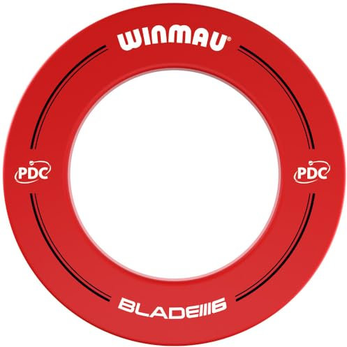 WINMAU Dartscheibe Schutzring – PDC Rot Dart Surround