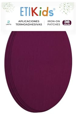 2 Cardinal red Iron-On Fabric Repair Patches – Knee & Elbow Patches for Clothes, Trousers, Jackets, Sweaters & Shirts, 16 x 10 cm