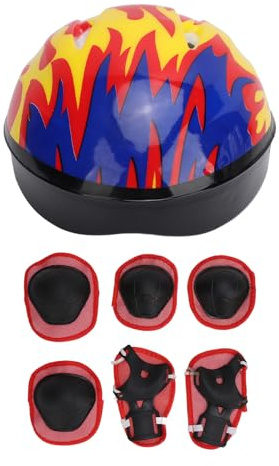 Casco para niños pequeños, rodilleras, coderas, protectores de manos, equipo de protección para ciclismo, patinaje, patineta, patineta