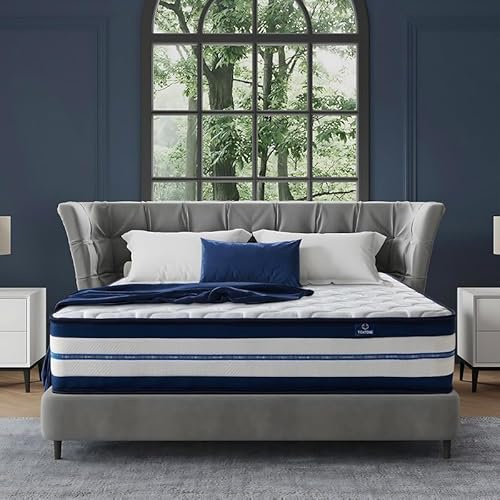 Matelas 140x200 cm, Ép 28cm, Certifié Oeko-Tex, Durable matelas en Mousse à Mémoire de Forme, Fermeté Moyenne et Respirable, 10 Zones Confort, Soutien Parfait, Ergonomique, Matelas à Ressorts Ensachés