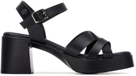 REFRESH - Sandalia Mujer Negro - Calzado Cómodo y Versátil - Moda casual - Modelo 17509601 (Talla 41)