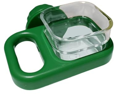 Ciotola per acqua e cibo per uccelli con clip di sicurezza, tazza trasparente per pappagalli e piccoli animali mangiatoia per uccelli ciotola per uccelli