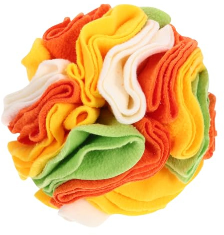 BCOATH Pelota Olfativa Interactiva para Perros 15 Cm Multicolor, Juguete Educativo Entrenamiento para Mascotas, Pelota para Buscar Comida y Estimular el Olfato, Suministros para Perros