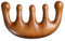 Pettine per massaggio in legno con denti larghi, Pettine per denti rotondi per massaggiare il cuoio capelluto, Strumento di massaggio linfatico manuale raschiato, Pettine Gua Sha.