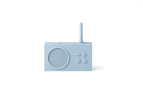 Lexon TYKHO 3 Tragbarer Bluetooth Lautsprecher mit FM Radio, Wasserdicht und Wiederaufladbarer Akku - HELLBLAU