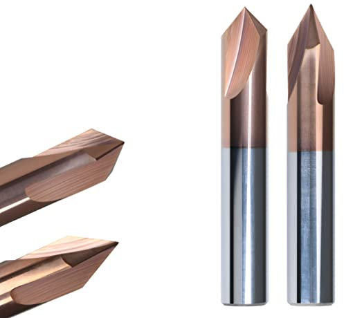 VHM Fasenfräser Entgratfräser TiSiN - Ø4x90°x50mm