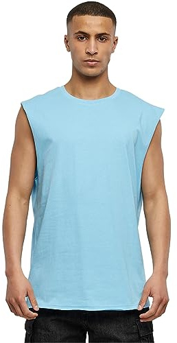 Men Tb1562-Open Edge Sleeveless Tee 1 Balticblue 4Xl