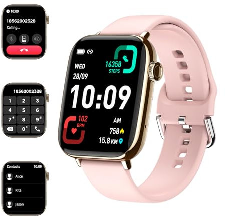 Vasttron Smart Watch for Men Women Answer/Make Calls 1.91 Fitness Watch Heart Rate/Sleep Monitor IP68 Waterproof Smartwatches 100+ Sports Activity Trackers Step Counter for Android iPhone