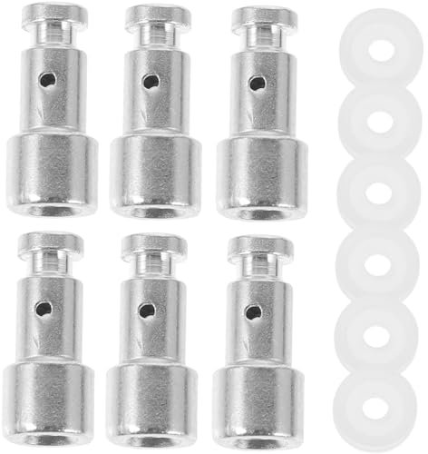 HOMSFOU 6pcs Set Universal Replacement Electric Pressure Cooker Float Valve Stem and Seal Ring Kit Compatible Electric Pressure Cookers for Kitchen
