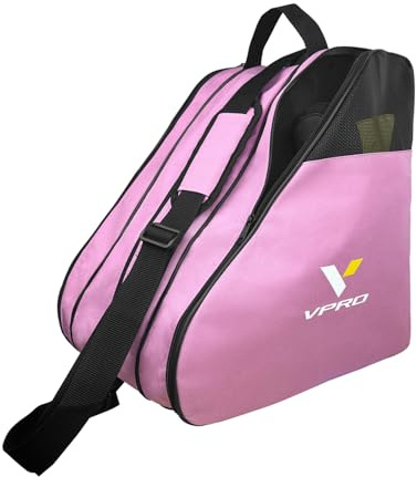 VPRO Sac à patins à glace pour enfants/adultes, avec sangle de transport et fermeture éclair