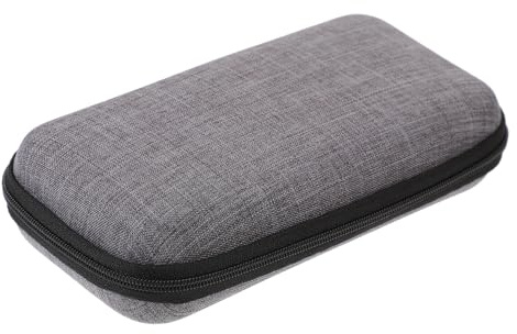 Warmhm Étui de Rangement Portable pour Microphone et Accessoires Électroniques en Tissu Eva, Étanche et Compact pour Voyage et Organisation de Câbles