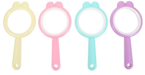 DOITOOL Lente d'ingrandimento per bambini da 4 pezzi: lente d'ingrandimento portatile per bambini - Mini lente d'ingrandimento in plastica, strumento educativo per l'esplorazione