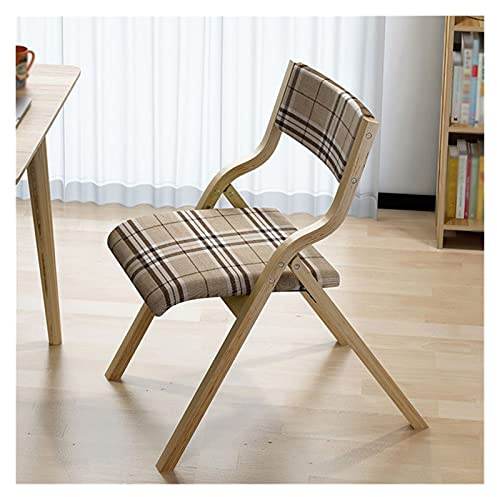 Vintage vadderad trästol med ryggstöd elegant stoppat säte för hem och kontor användning retro design för komfort och mångsidighet
