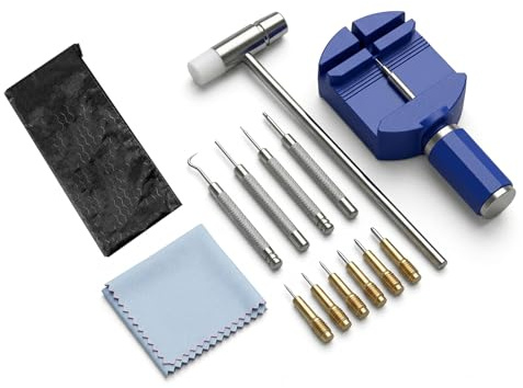 Outil Bracelet Montre, Kit de Réparation de Montre 15 Pièces – Outils Horloger pour Ajuster Bracelet et Retirer Maillons – Entretien DIY Facile et Précis