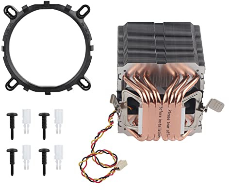 Computer-CPU-Lüfter, Kühler, Kühlkörper, 6 Heatpipes, Hochleistungs-Lüfter, effiziente Wärmeableitung für LGA 1156 1155 1150 775 AM2 AM2+ AM3 Prozessoren
