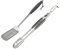 Campingaz Grillzubehör, Premium Grillbesteck Set aus Edelstahl, bestehend aus extra langer Grillzange und Grillspachtel/Pfannenwender für Gasgrill und Holzkohlegrill, spülmaschinenfest