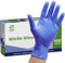 Comfy Package [100 Count Blue Nitrile Gloves, Disposable Gloves - 4 Mil, Latex & Rubber Free, Non-Sterile Powder Free Gloves - X-Large