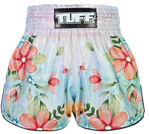 Tuff Sport Muay Thai Boxing Shorts, Retro Styles, Classic Slim Cut, MMA, Kickboxing, Workout Set, Tuf-rms115-mtc, XXL