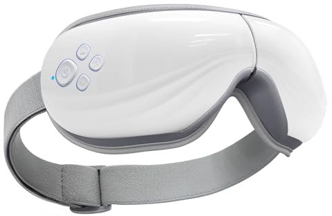 Mynt Masseur oculaire 5 modes avec chaleur et vibration, massage des yeux avec musique Bluetooth et annonces vocales