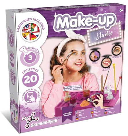 Science4you Makeup-Set für Mädchen ab 8 Jahren - Schminke Dich selbst mit diesem Prinzessinnenspielzeug, finde die Schönheit in diesem Bastelset für Kinder ab 8 9 10 11 Jahren