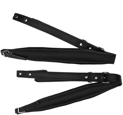 Gsycle Akkordeon-Schultergurte, verstellbare, verschleißfeste Akkordeongurte. Akkordeon-Schultergurt für 16–120 Bass-Akkordeon (Schwarz)