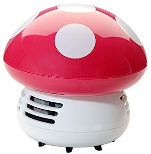 KICHOUSE Mini Aspirateur De Table Forme De Nettoyeur De Poussière Portable sans Fil Couleur Rose Rouge pour Bureau Et Cuisine