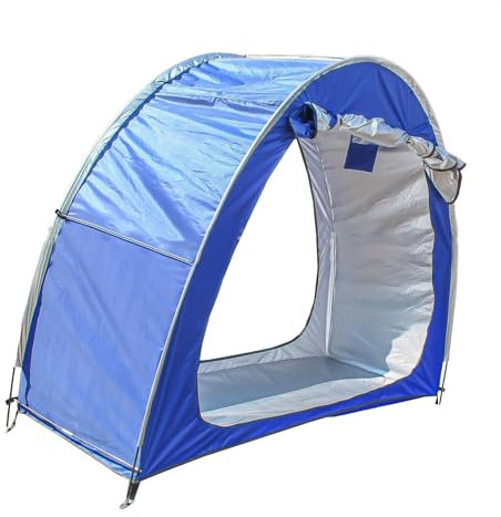 Fxiaobin 2 PCS Box Biciclette può Essere Giuntato Box Biciclette Proteggi da Vento,Pioggia,Neve,Polvere Tettoia per Esterno Tettoia per Auto da Esterno,Blue