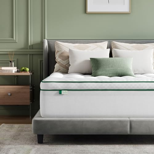 Novilla Matratzen Topper 140x200cm, Ultraweich und Strapazierfähig – Atmungsaktiver Matratzenauflage, Flauschiger 3D-Bezug, Maschinenwaschbarer Matratzenschoner, Weiß