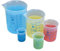 WISSNER active learning Set of 11 Beakers with Blue Scale
