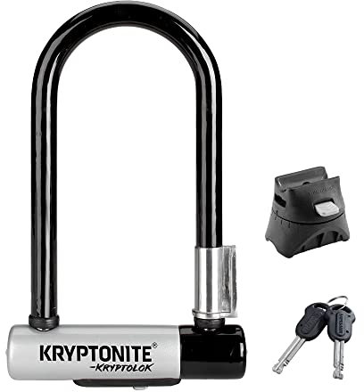 Kryptonite Kryptolok Mini 7-Verschluss Mit Griff, Schwarz/Silber, One Size