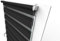 Aloha Doppelrollo Zebrarollo Duo Rollo Sonnenschutzrollo Klemmrollo Fensterrollo Klemmfix ohne Bohren für Fenster & Türen (Schwarz / 100x150cm / Breite x Höhe)