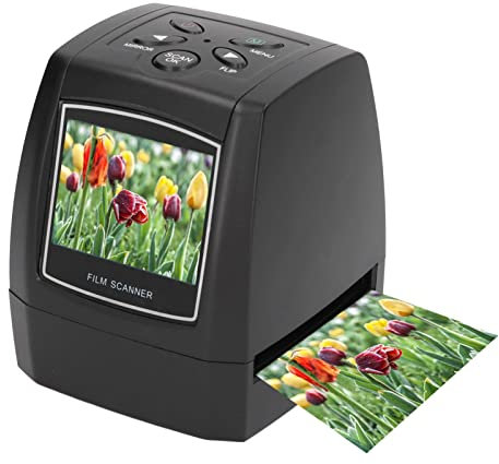 Scanner de Film Numérique, Scanner de Film à écran Couleur 2,36 Pouces 5MP USB MSDC Scanners Négatifs de Diapositives Portables, pour Studios Photographiques, Prend en Charge Jusqu'à 32 Go de Carte Mé