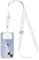 Drucilla Cordón para el Cuello, Cadena de Teléfono Celular Universal, Cuerda para Móvil Ajustable, Colgante para Movil, Compatible con la mayoría de los Smartphones, Blanco