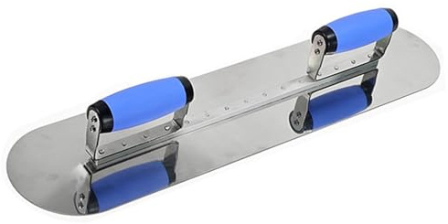 Stgfyxgs Cazzuola per Intonaco, Cazzuola a Doppio Manico con Manico, Tavola, Attrezzo per Calcestruzzo, Attrezzo per Intonaco per Rivestimenti di Piscin, 20in Double Round
