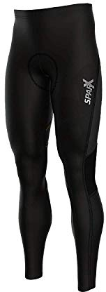 Sparx Men's Super Roubaix Thermal Cycling Tights Legging Outdoor Riding Cool Max Padded (Black, M)
