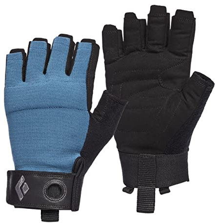 Black Diamond Unisex Crag Half-Finger Gloves Kletter-Handschuhe, Klettersteig, Astral Blue, L