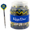 Kings Dart Dartpfeile-Set | 100 Marken Softdart-Pfeile für elektronische Dartscheiben | 100% Messing-Barrel, Longlife-Spitzen, Nylonschaft, Fullsize-Flights | 18g | L: 15 cm