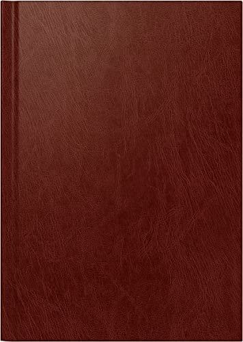 BRUNNEN Tageskalender Modell 795 2024 1 Seite = 1 Tag Blattgröße 14,5 x 20,6 cm weinrot