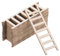 PATIKIL 2.4 Miniature Hölzerne Leiter 20 Pack Mini Holz Puppenhaus Gerade Leitern Heimwerken Bastelzubehör Naturfarbe