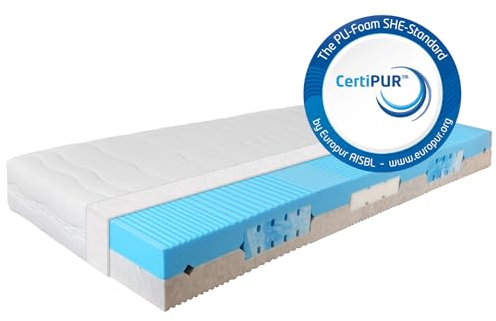 BeCo Matratze, 2 Dreams, 100 x 200 cm, H3/H4, Komfortschaum, Oeko-TEX Standard 100, Made in Germany, 100 Nächte Testschlafen