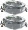 Paccs 2 Stück 25 m Mikrofonkabel Schwarz XLR Stecker male auf XLR Buchse female - Symmetrisch Audio Kabel DMX OFC-Kupfer