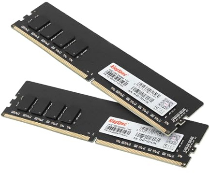 KingSpec 32 GB (2 x 16 GB) DDR4 RAM 3200 MHz för skrivbord – plug-and-play, hem- och kontorsanvändning, standardversion, 288-stifts DIMM CL18 1,35 V datorminne kompatibelt med de flesta Intel