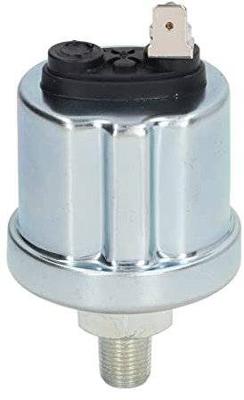 Sensore di Pressione dell'Olio 0 a 10 Bars Automotive Sostituzione Interruttore di Pressione dell'Olio del Motore per Sensori di Pressione dell'Olio VDO 1/8 NPT(Testa singola con finitura lucida)