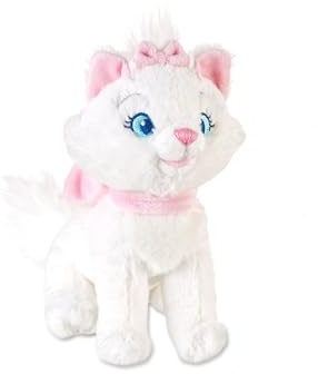 Disney Store Official Marie Mini Bean Bag, The Aristocats, 19cm/7”, Small Cute Plush Stuffed Animal, Cuddly Soft Toy Kitty Features Detailed Sculpting and 3D Pastel Bows, Squeezable Huggable Pet
