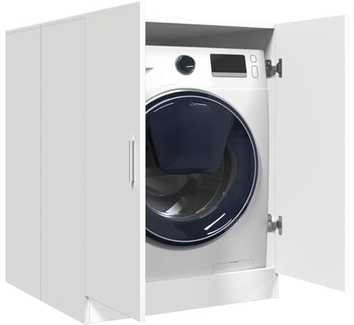 Genérico Armario de Lavadora Blanco 71x71,5x91,5 cm,Accesorios para lavadoras y secadoras-808395