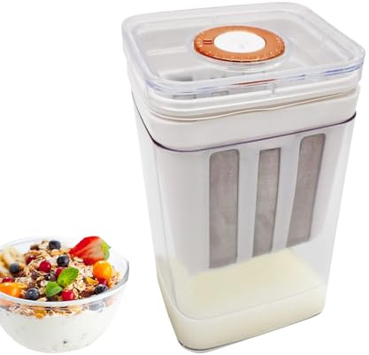 Filtro per Yogurt | Cesto Colino per Succhi - 1100ml Colino a Maglie Riutilizzabile Filtro e Setaccio per Tè, Miele, Riso, Salsa, Caffè, Succo, Cucina, Scarti Alimentari, Filtraggio e Servizio