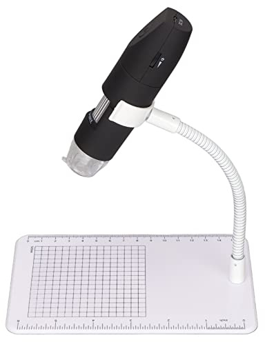 XUXHOU Digital Microscope USB WiFi HD Portable From 50x to 1000x 8 Mini Led Camera for PC Smartphone, Multipurpose Inspection Tool - for Skin, Hair, Fabrics